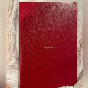 Set of 2 Cartier notebooks with decorative box